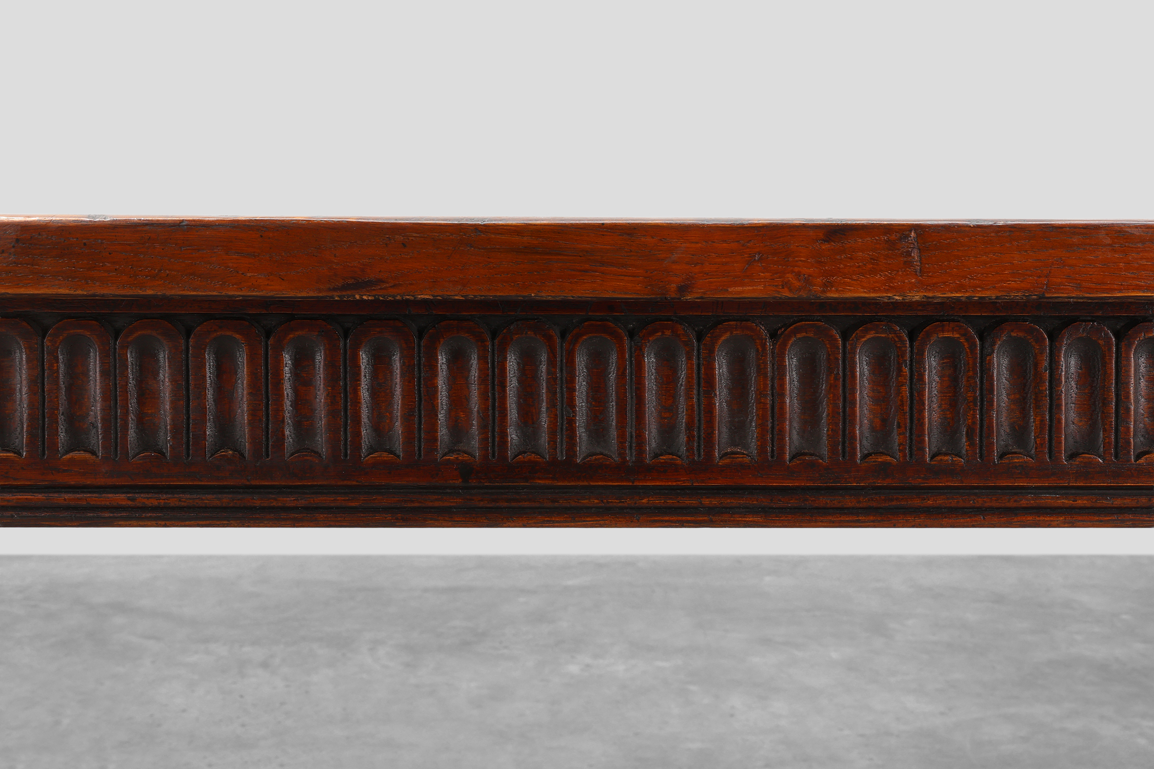 19th-Century French Provincial Oak Dining Tablethumbnail
